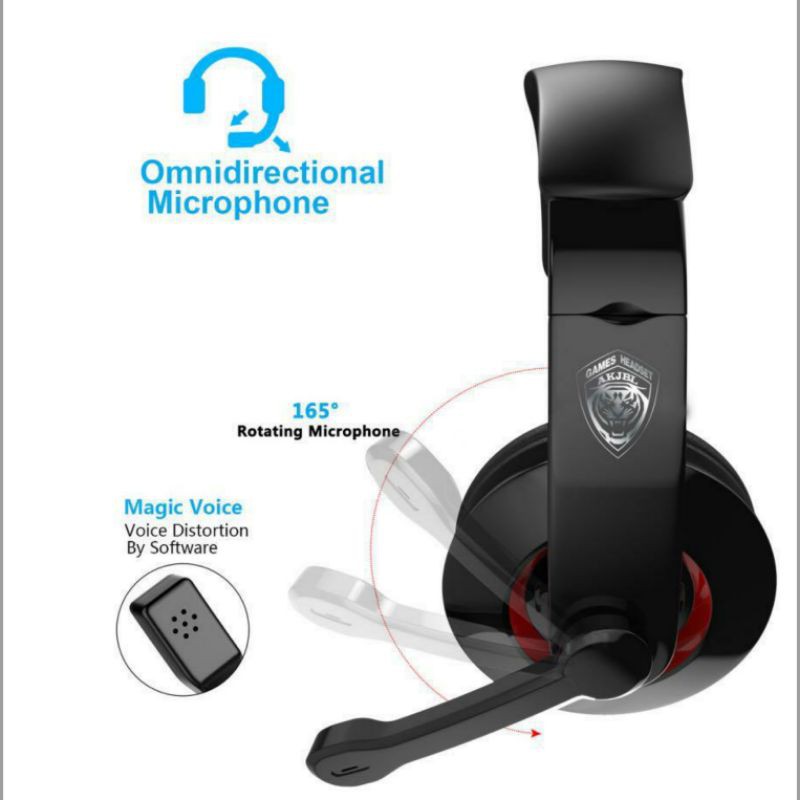 Game Headphones Tipe J08 / Headphone Gaming  3.5 MM No Delay / Headset Headphone Gaming