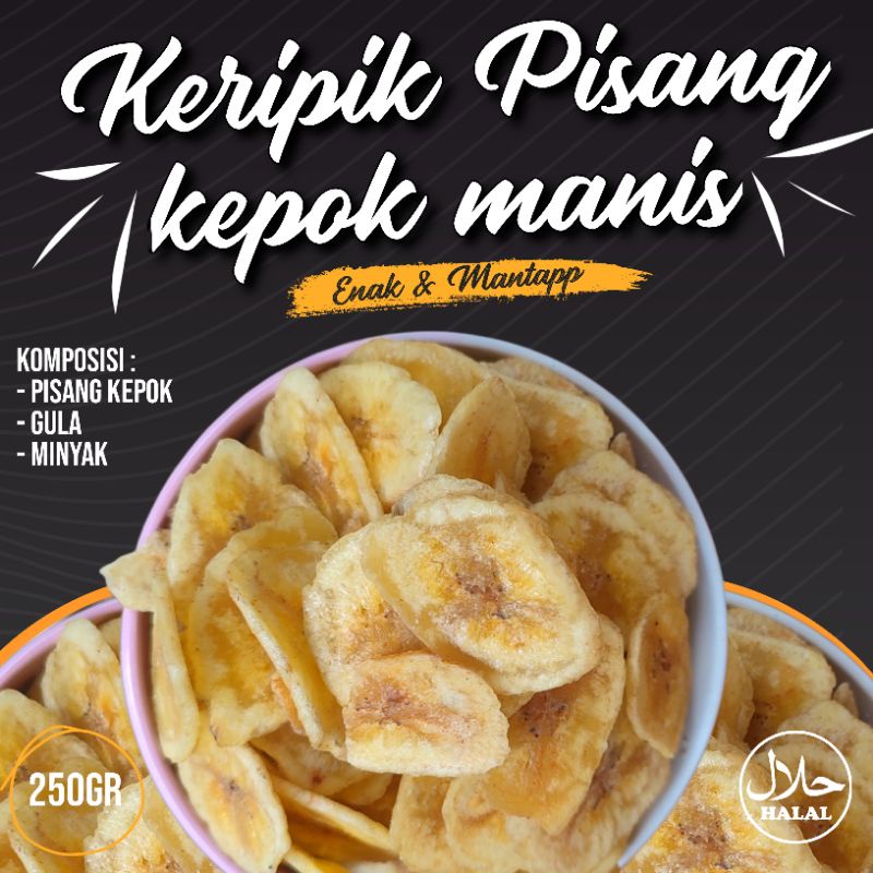 

KERIPIK PISANG KEPOK MANIS 250GR