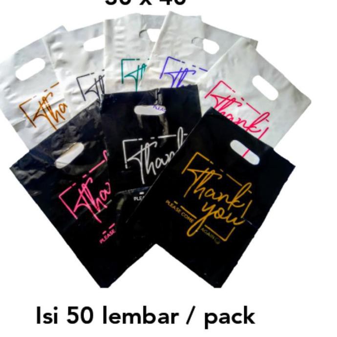 

Harga Murah Plastik Plong Motif Thank You / Plastik Pond Motif Thank You 30x40 T5D**