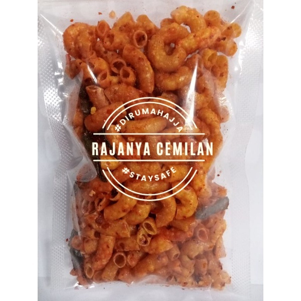 

MAKRONI PIPA PEDAS ISI 100GRAM