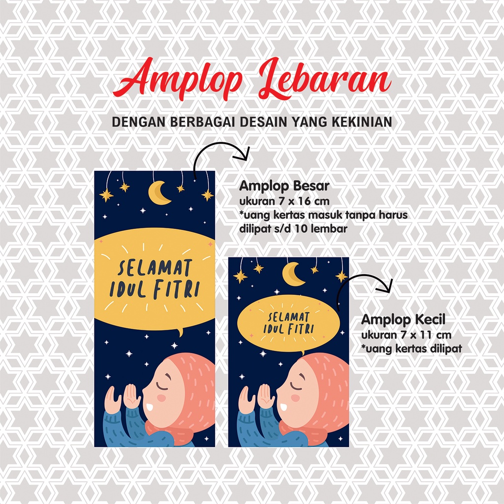 

Amplop Lebaran 1445 H Isi 24 pcs (UKURAN KECIL 7 X 11CM) /Amplop Lebaran Lucu