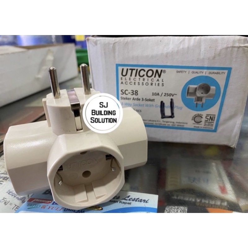 Steker T Arde Uticon SC - 38 Cok Cabang 3 Uticon SC - 38