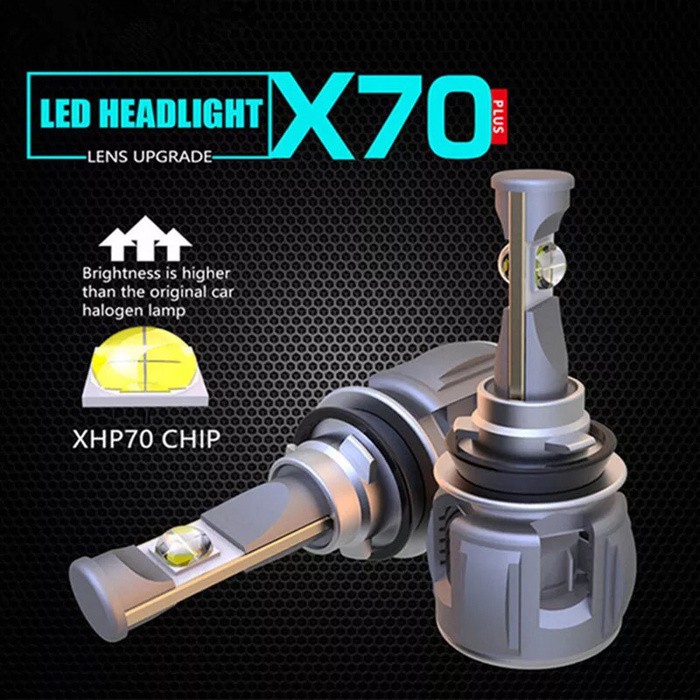 X-BRIGHT LAMPU DEPAN MOBIL LED H4 X70 120 WATT ORIGINAL CREE RB139