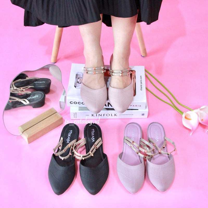 Sandal Fashion Sepatu Wanita Valentino Import Mokaya 559 atau Bekro 559 BEST SELLER