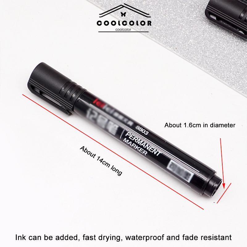 COD❤️Permanent Marker Spidol Permanen Round Tip Joyko Refillable- cl