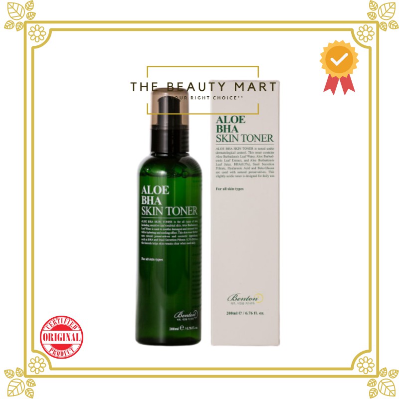 [BPOM] Benton Aloe BHA Skin Toner 200ml FULL SIZE