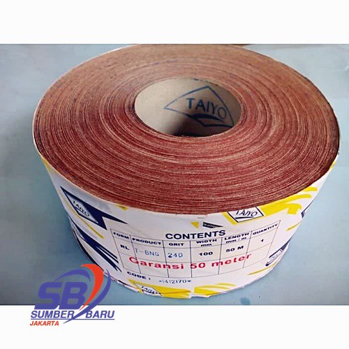 SB AMPLAS METERAN / AMPLAS ROLL TAIYO Bangunan Grade Grit #60
