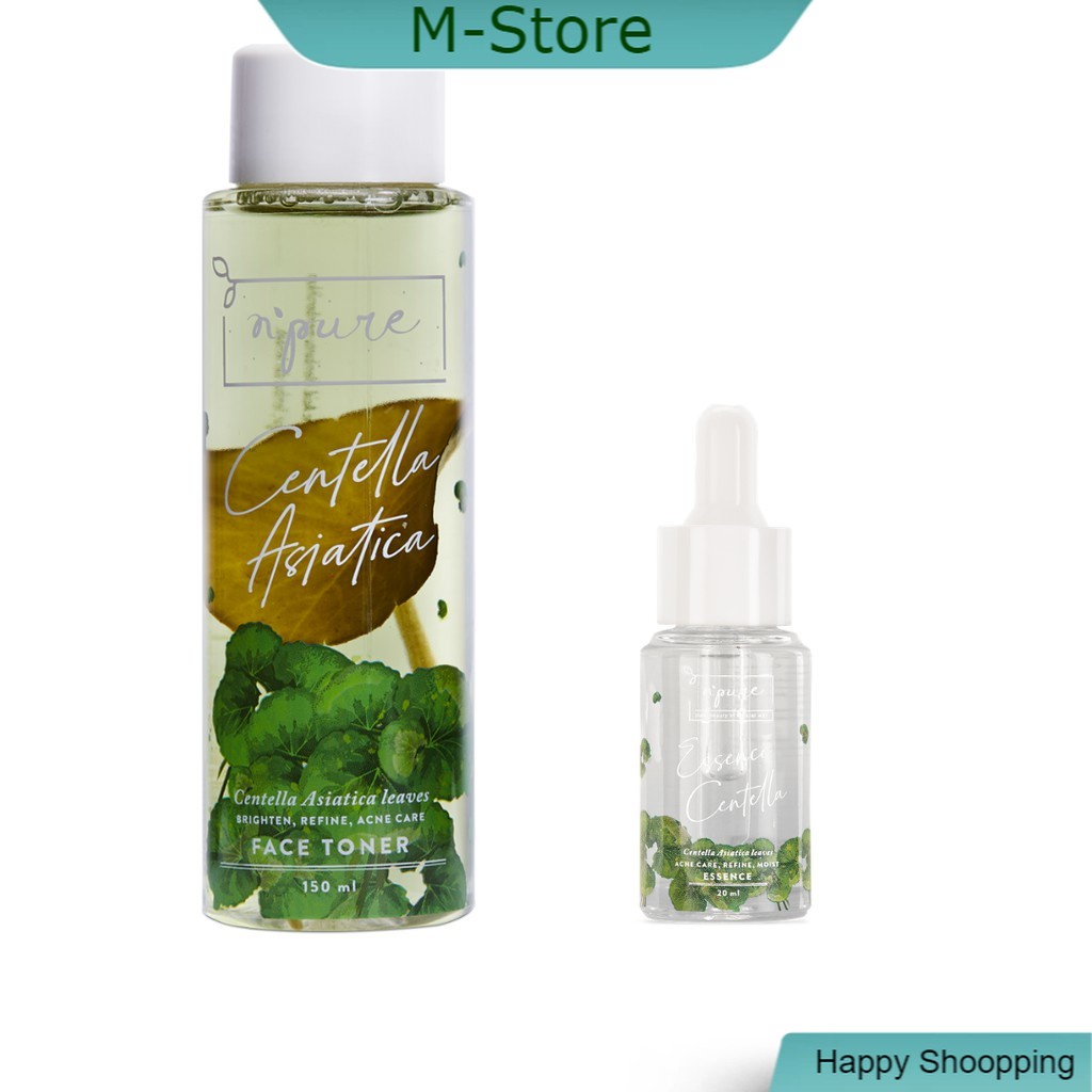 Npure Paket Hemat Acne Series (Face Toner + Essence Cica Series)