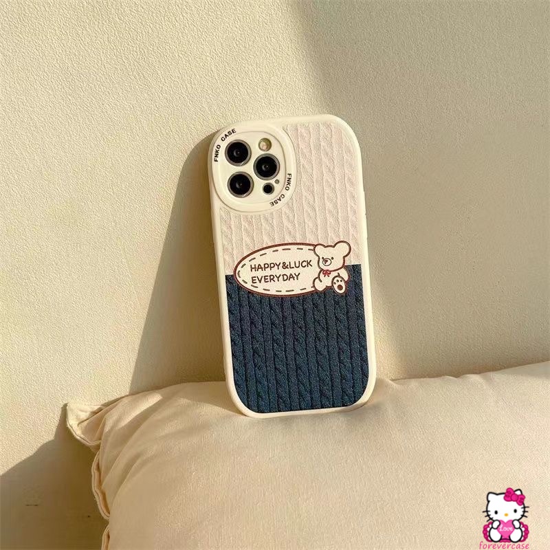 Soft Case Motif Kartun Beruang Untuk OPPO A57 2022 A96 A15 A16 A55 A95 A76 A1K A15s A5S A74 A12 A16K A7 A31 A16E A9 A5 2020 A92 A33 A52 A3 A54 7Z 436