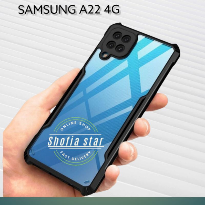 PROMO Case SAMSUNG A22 4G/5G Anti-fall Airbag HardCase Shockproof Transparan Casing