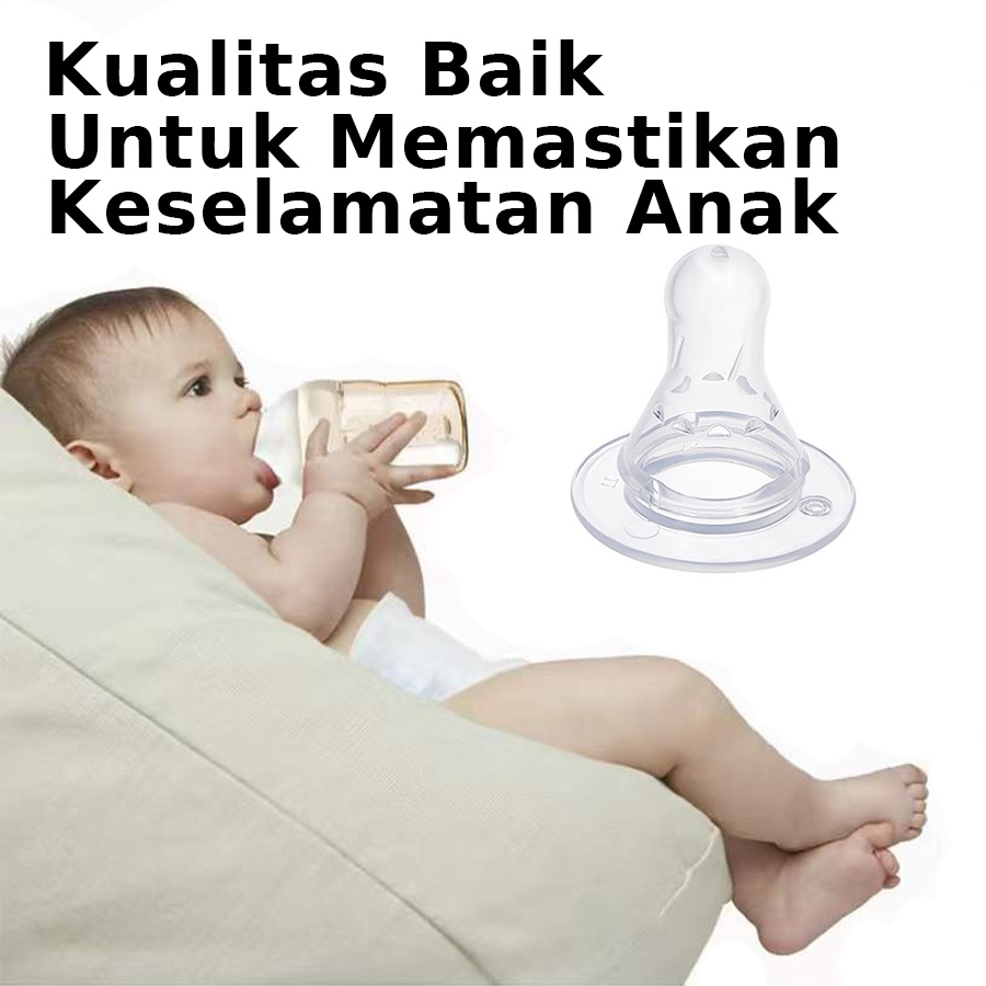 COD✨1 Pcs Dot Bayi Anak silikon Tidak Berbahaya Dot Klasik Penggantian Puting Lebar Untuk Botol Susu Classic Bebas BPA - SD