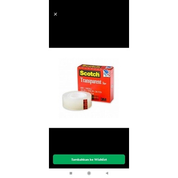 

3m scotch tape magic 600 isolasi 3/4x36y