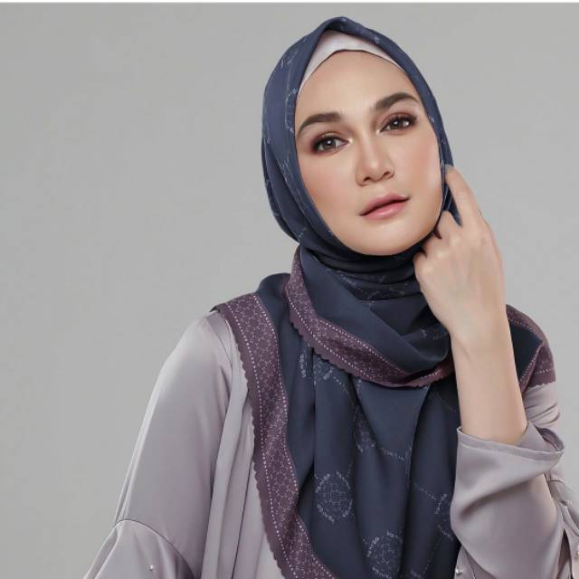 Luna scarf by vanilla hijab, NavyCloud