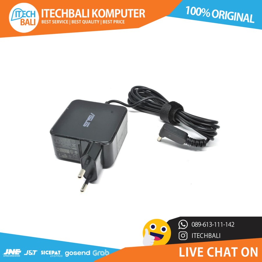 Charger Laptop ASUS 19V 3.42A Lubang Kecil Garansi 1 Bulan | ITECHBALI