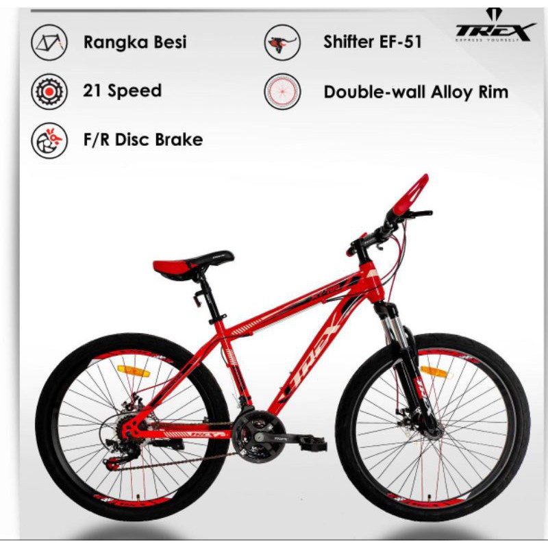 Sepeda Gunung Uk 24 Trex XT 780