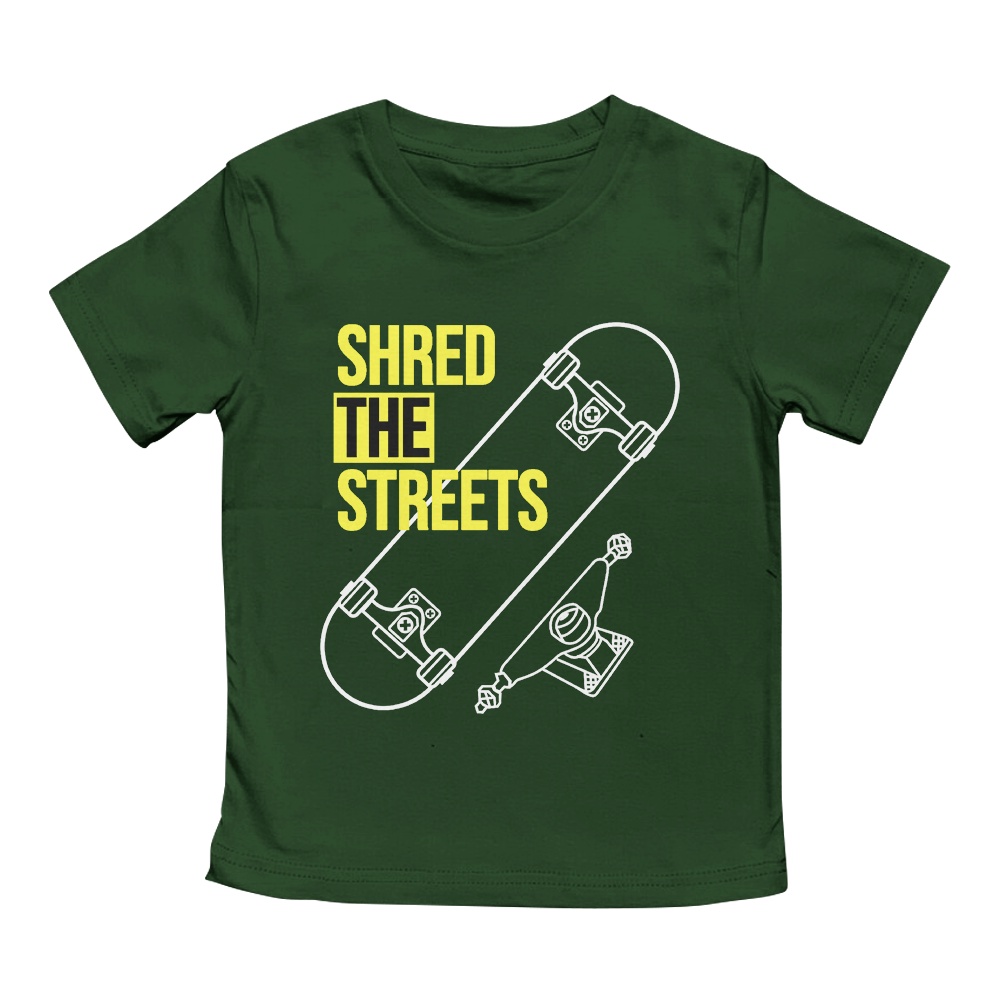 Kaos Anak Laki Laki Perempuan 1-10 Tahun Unisex Skate Streets