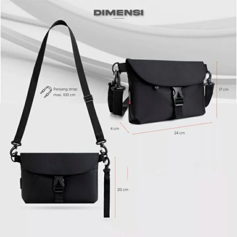 TAS PRIA SLEMPANG/WAISTBAG BAHAN  CANVAS SLINGBAG TERBARU MODEL KEKINIAN TAS SLEMPANG AN PUNGGUNG PRIA