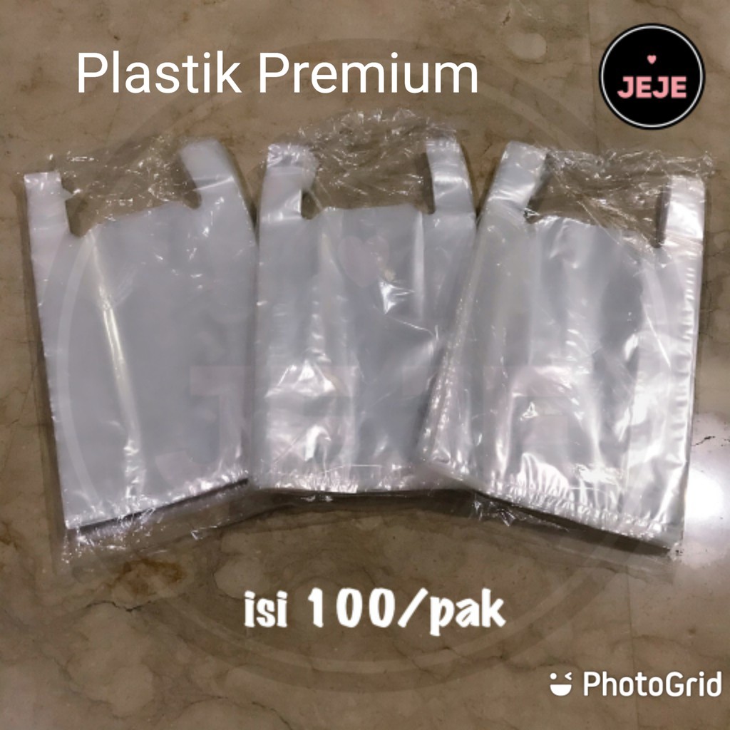 [TJJ Grosir] PP Kantong Kresek Plastik Premium Plong Kutang Uk. 24/28