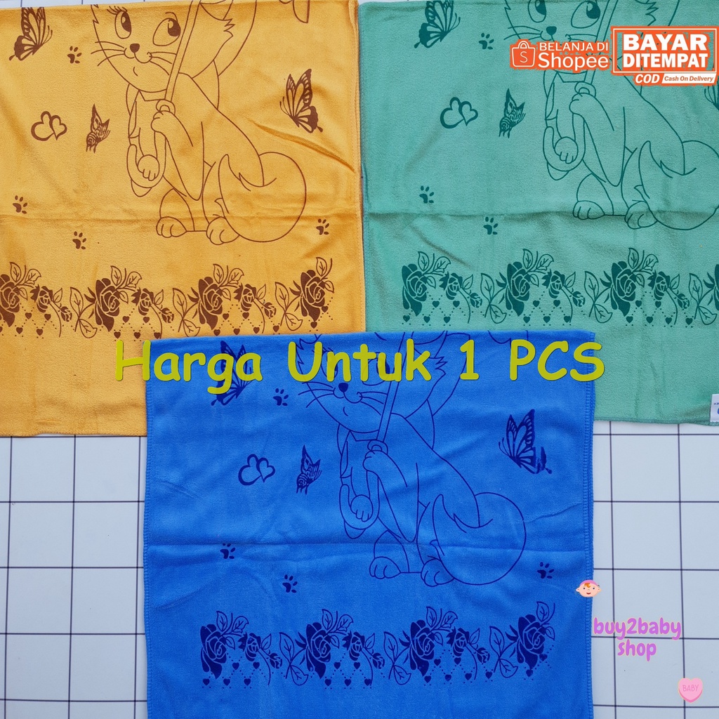 Handuk mandi bayi David Palmer full warna cerah dan motif yang lucu