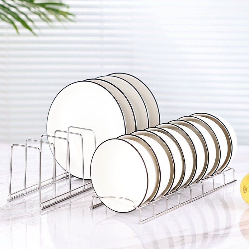 Stainless Steel Dish Drying Rack / Kitchen Countertop Drainer Holder / Multifunctional Organizer Shelf For Plates, Cutting Boards, Bakeware, Pots &amp; Pans