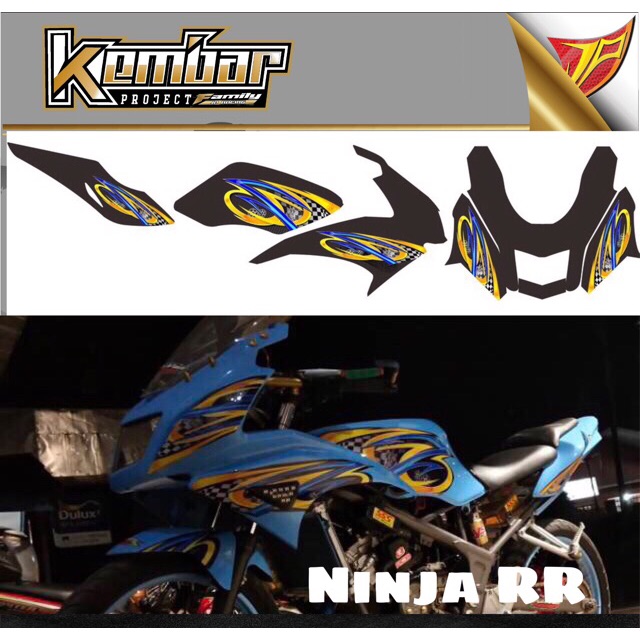 Stiker Striping List Motor Ninja Rr Kode 1 Shopee Indonesia