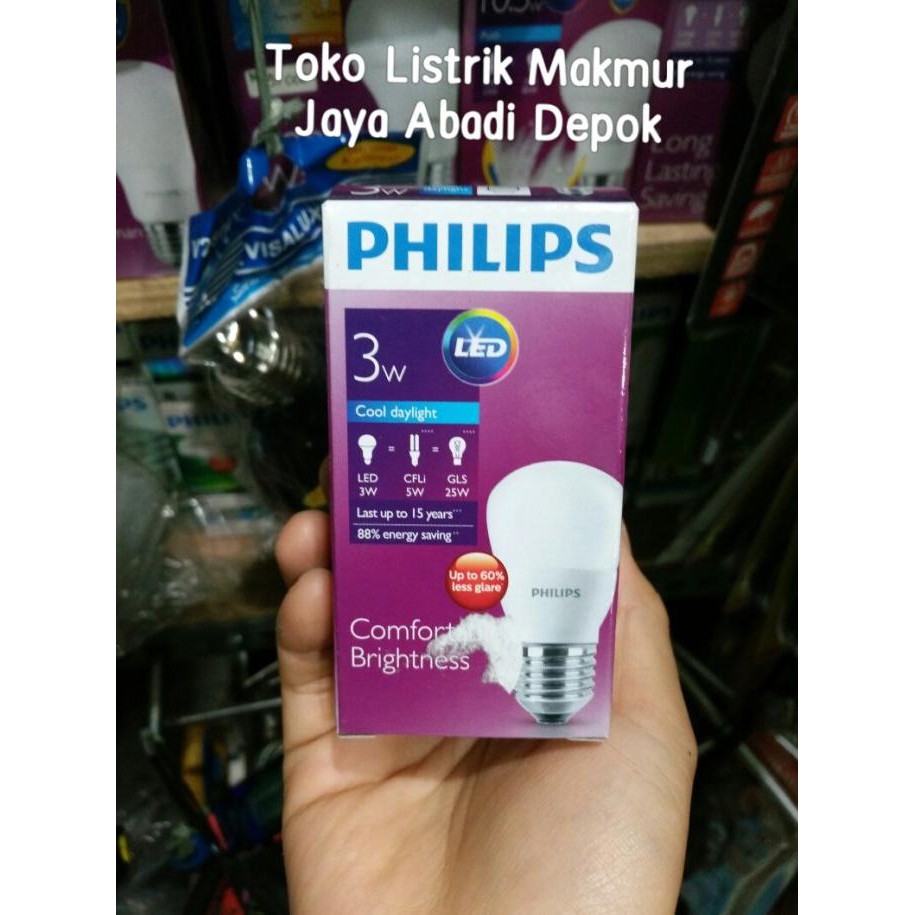 Lampu 3 watt Philips LED ratele992 Berkualitas
