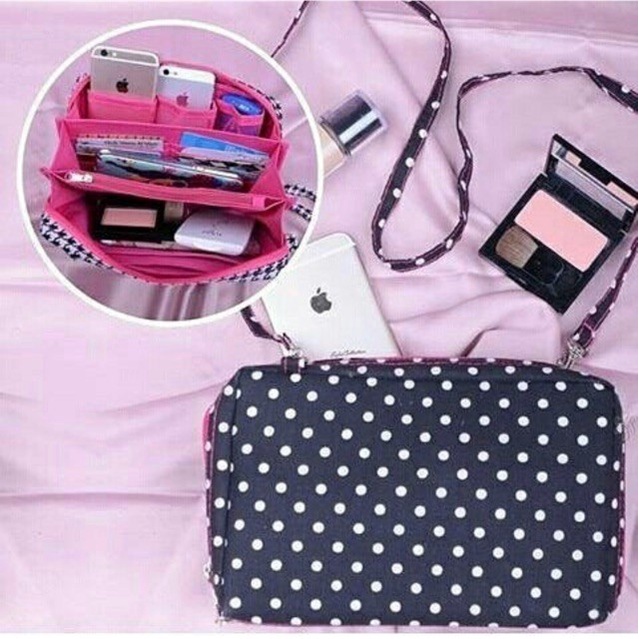 Dompet hpo 3ruang / dompet polkadot/dompet jangkar UNIVERSAAL