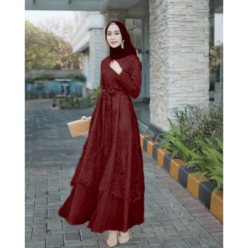 Kayla Maxy Dress Kondangan Wanita Remaja Terbaru Gamis Brukat Kondangan Dres Brokat Remaja Gamis Anak Perempuam Cantik DRESS MUSLIM JUMBO TERBARU GAMIS PESTA LAMARAN PERNIKAHAN KONDANGAN DRES BROKAT LEBARAN TERBARU MUSLIMAH MUSLIM BAJU SERAGAMAN