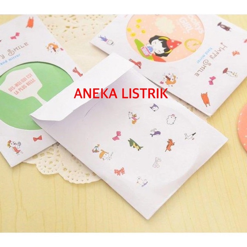 CERMIN BULAT CERMIN RIAS CERMIN MAKE UP CERMIN KECIL CERMIN HIAS CERMIN MINI MIRROR KACA-5