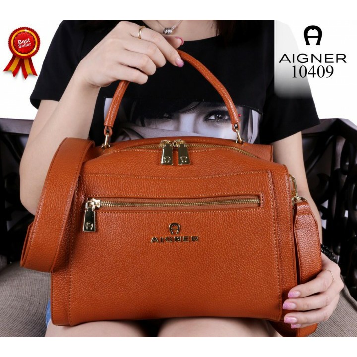 Tas Wanita Aigner Genoveva Roma Handtasche Satchel Handbags 10409 Semi Ori