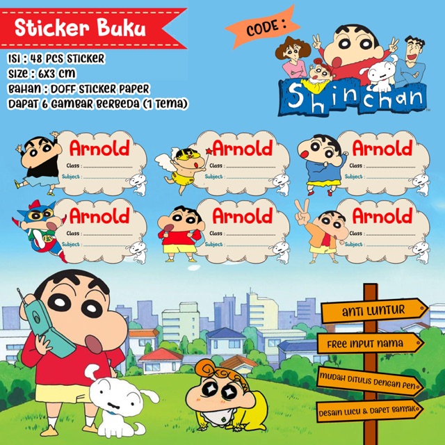 

48pcs STICKER BUKU CUSTOME