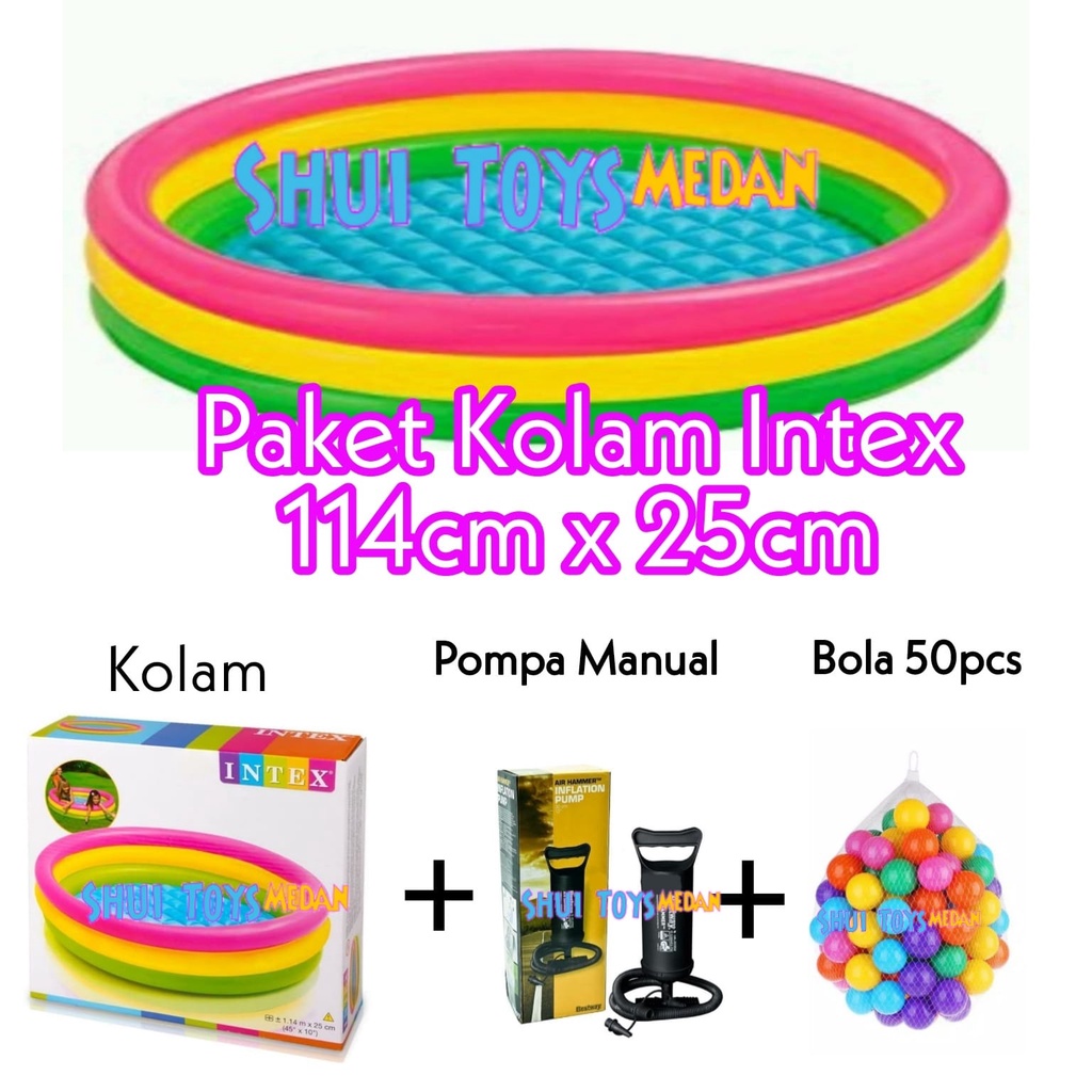 Kolam Anak Intex / Kolam Karet Intex /Kolam Renang intex 57412 [114cm] - kolam saja