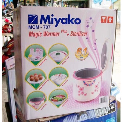 MIYAKO Magic Com 1.8 Liter / Rice Cooker 3in1 MCM 707 BC - Garansi Resmi 1 Tahun