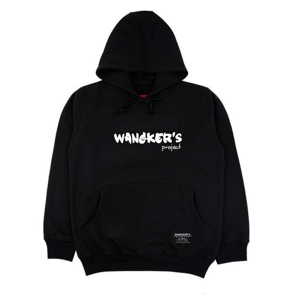 AKN - SWEATER HOODIE PRIA TEBAL DAN NYAMAN ORIGINAL WANGKERS REAPET - BLACK