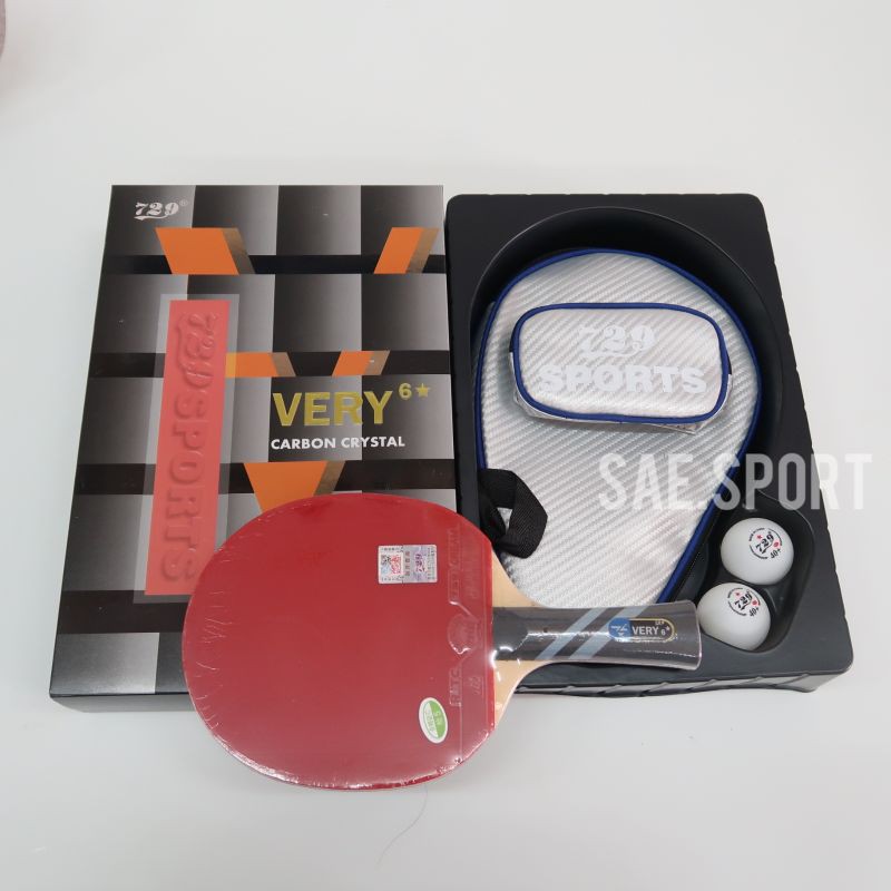 Bet pingpong bat tenis meja 729 VERY 6 STAR CARBON ORIGINAL