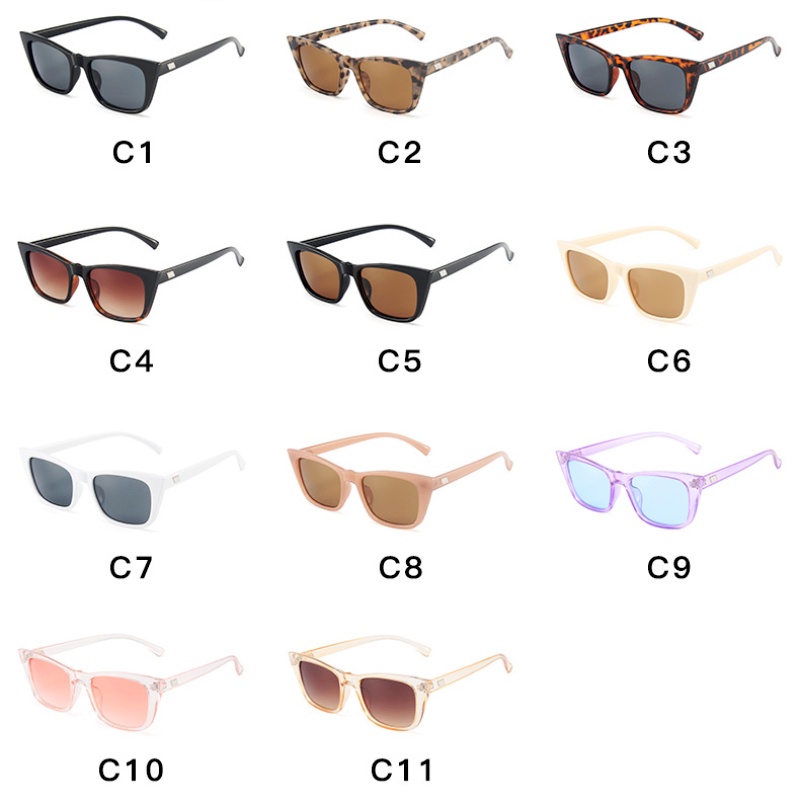 (YUZHU) European and American Fashion Cat Eye Small Frame Sunglasses Women