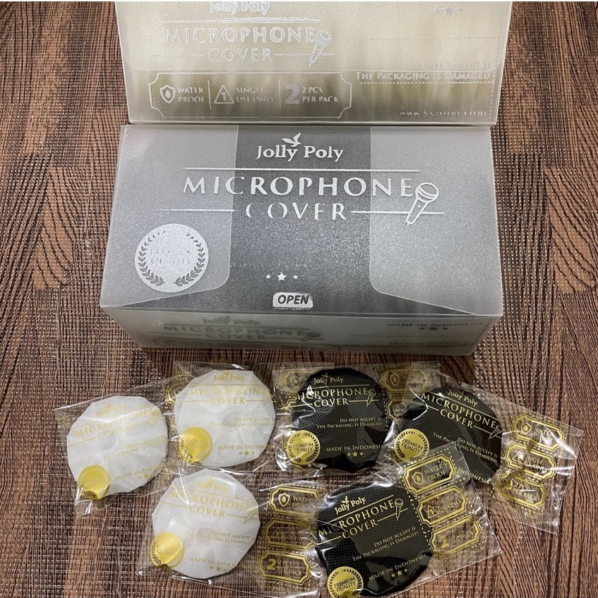 COVER MIC KECIL JOLLYPOLY 100PCS SARUNG MIC PELINDUNG MIKROFON PEMBUNGKUS MIKROFON KECIL