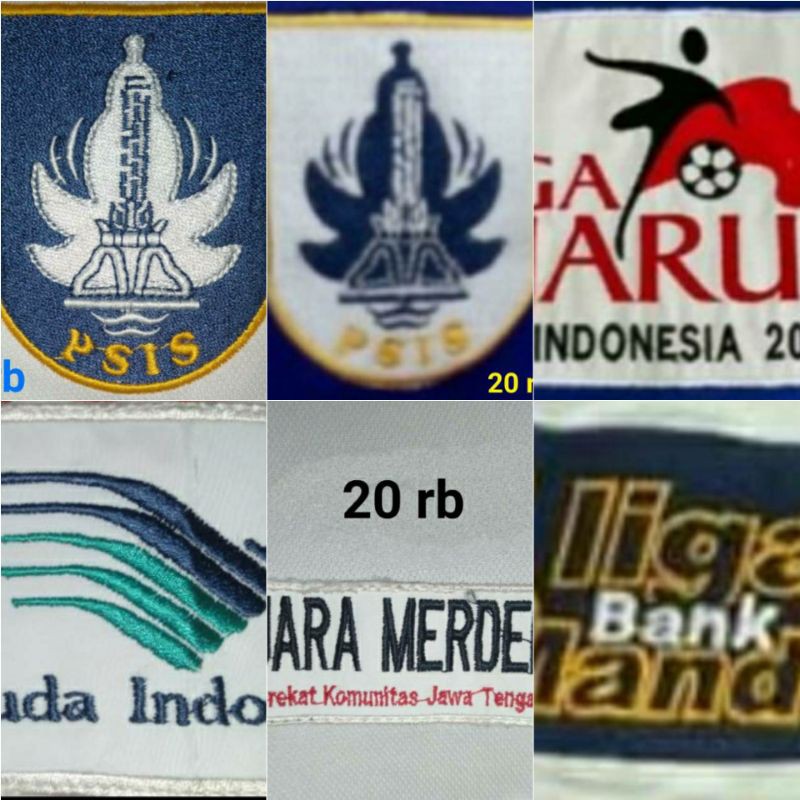 Patch Logo Jersey PSIS Semarang Retro Bordir Komputer Emblem Lokal