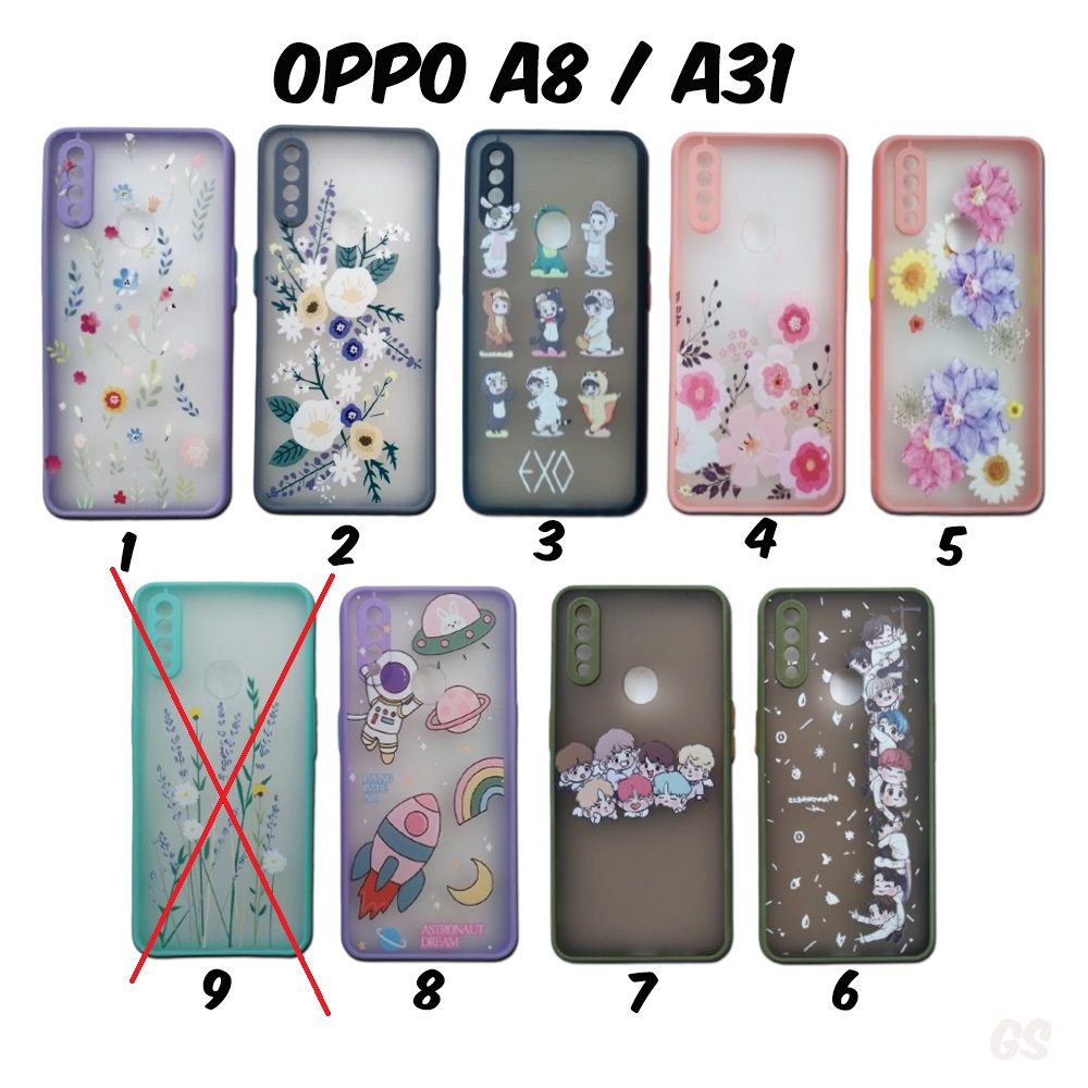 Protector Lens I Case Hybrid OPPO A11K A12 A5S A7 A52 A72 A92 A8 A31 F9 RENO 4F Gambar Pelindung