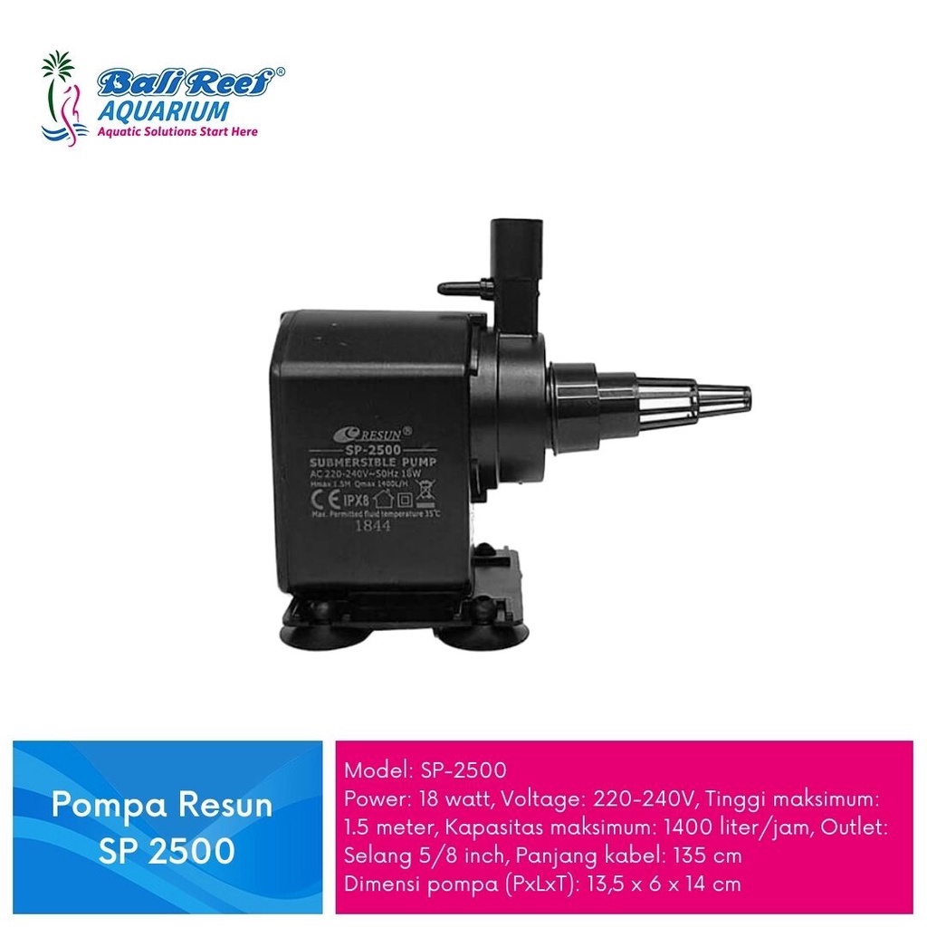 Resun SP 2500 Pompa Celup Aquarium Resun 18 Watt