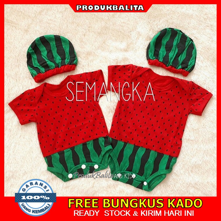  Baju  Jumper Bayi  Baby  Karakter Semangka Lucu  Perempuan  