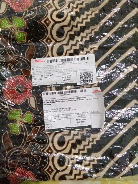 Baju Batik Wanita Asimetris Kaftan 003 Zein Batik Solo