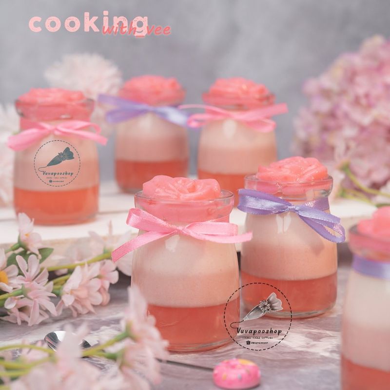 Jar Pudding 6pcs / Jar Puding / Gelas Kaca Puding / Gelas Puding / Jar Kaca / Toples Kaca