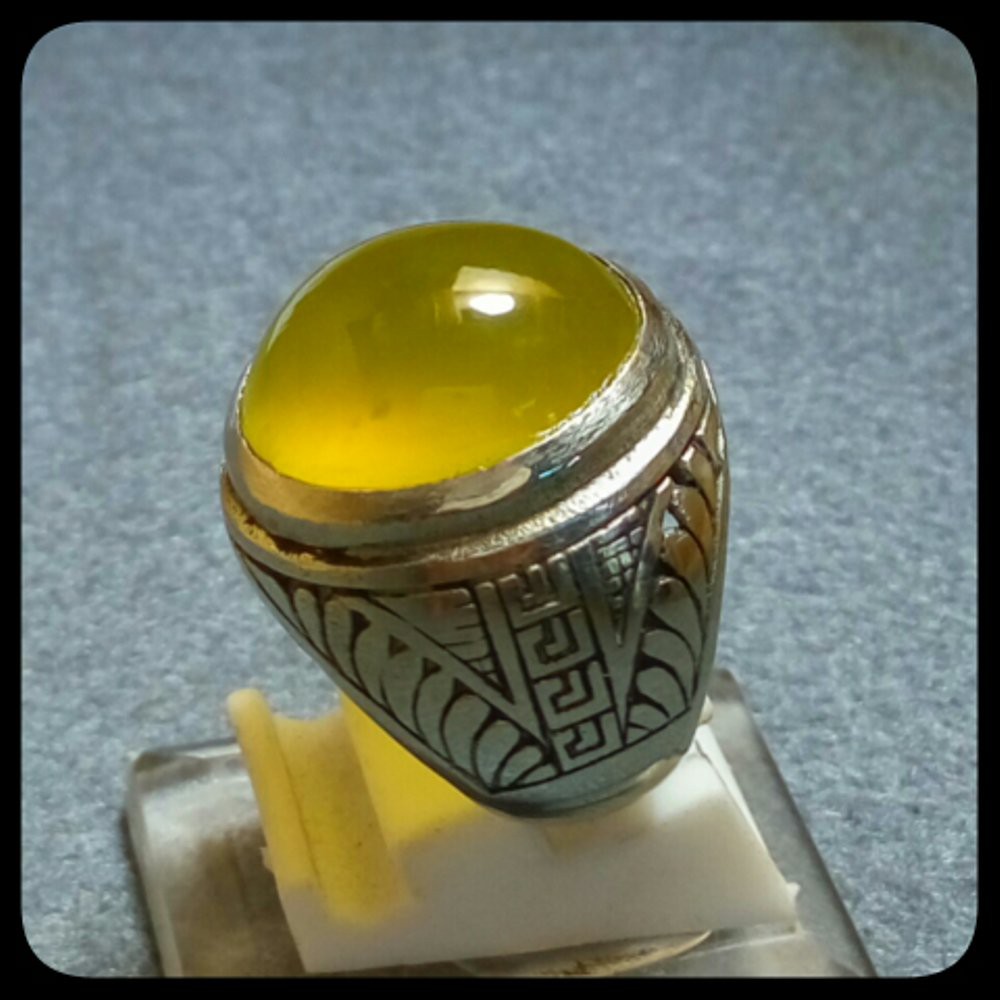 CINCIN BATU AKIK NATURAL SERPENTINE BIO SOLAR ACEH MUMBUL JAMINAN GIWANG