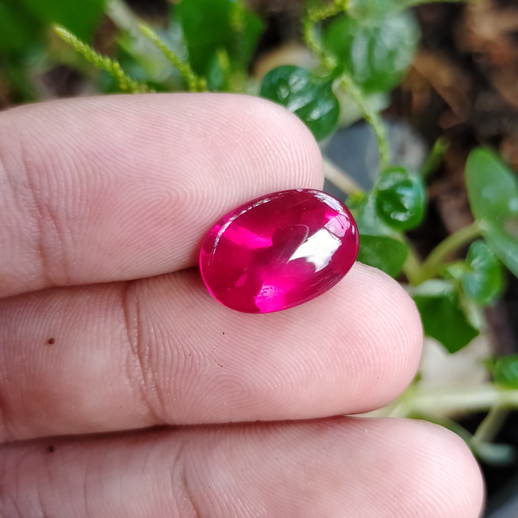 batu merah siam polos bkn cincin kalung liontin wanita opal akik perhiasan