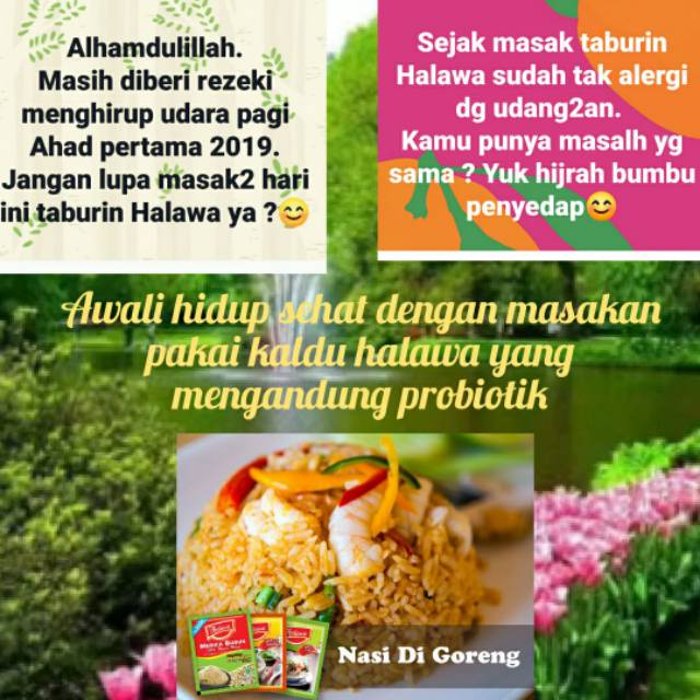 

HALAWA BUMBU MASAK PROBIOTIK SIKLUS TERMURAH 12pc