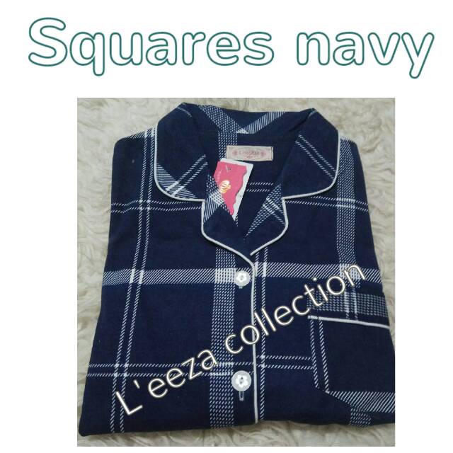*Piyama pp SQUARES navy (model Pinguin)