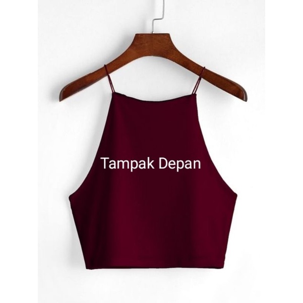 Tangtop crop hijab | Vest Black | tanktop hijab