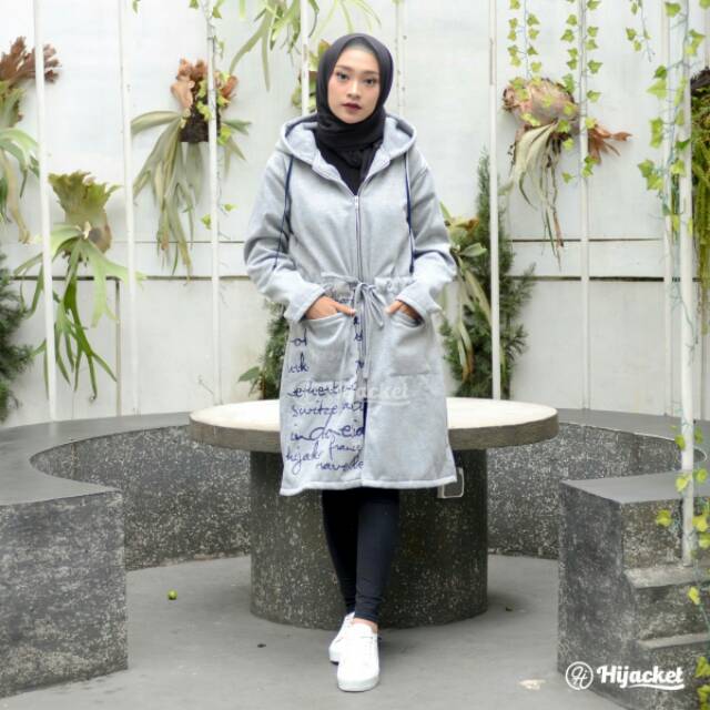 Hijaket urbanashion sky grey
