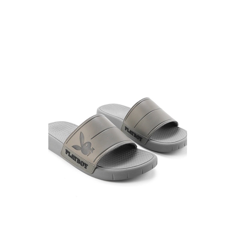 SANDAL SLIDE PLAYBOY PRIA ORIGINAL CASUAL BRANDED ASLI ABU-ABU PL14